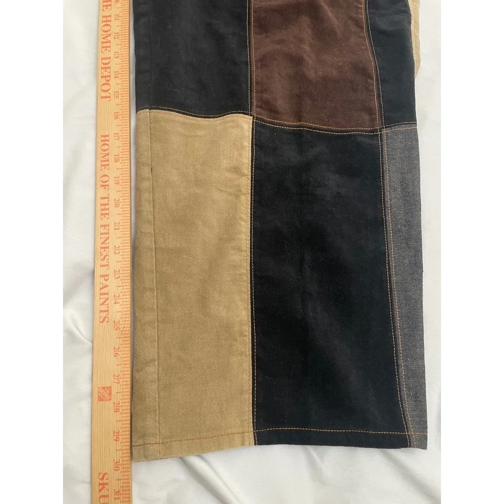 Vintage Pelle Pelle Patchwork Baggy Wide Leg Pants 42 Denim Marc Buchanan Y2K